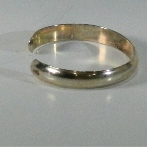 Vintage Sterling Silver Smooth Design Cuff Bracelet - Picture 2 of 8